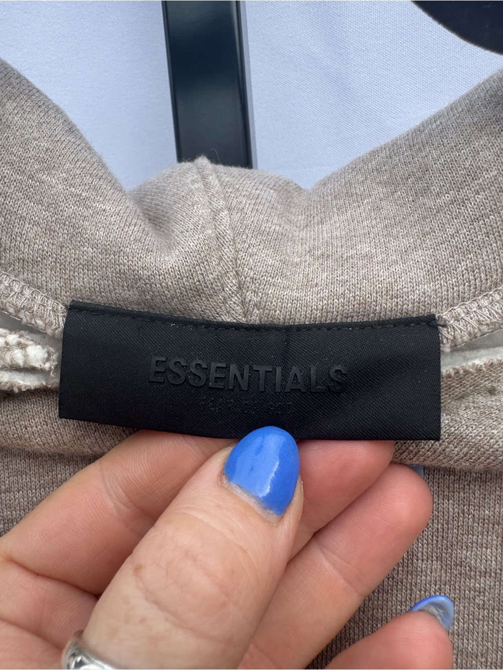 Fear of God ESSENTIALS Taupe Hoodie Pullover Size S - Picture 5 of 16
